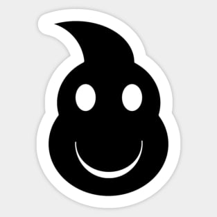 BLACK HAPPY FACE. SAMER BRASIL Sticker